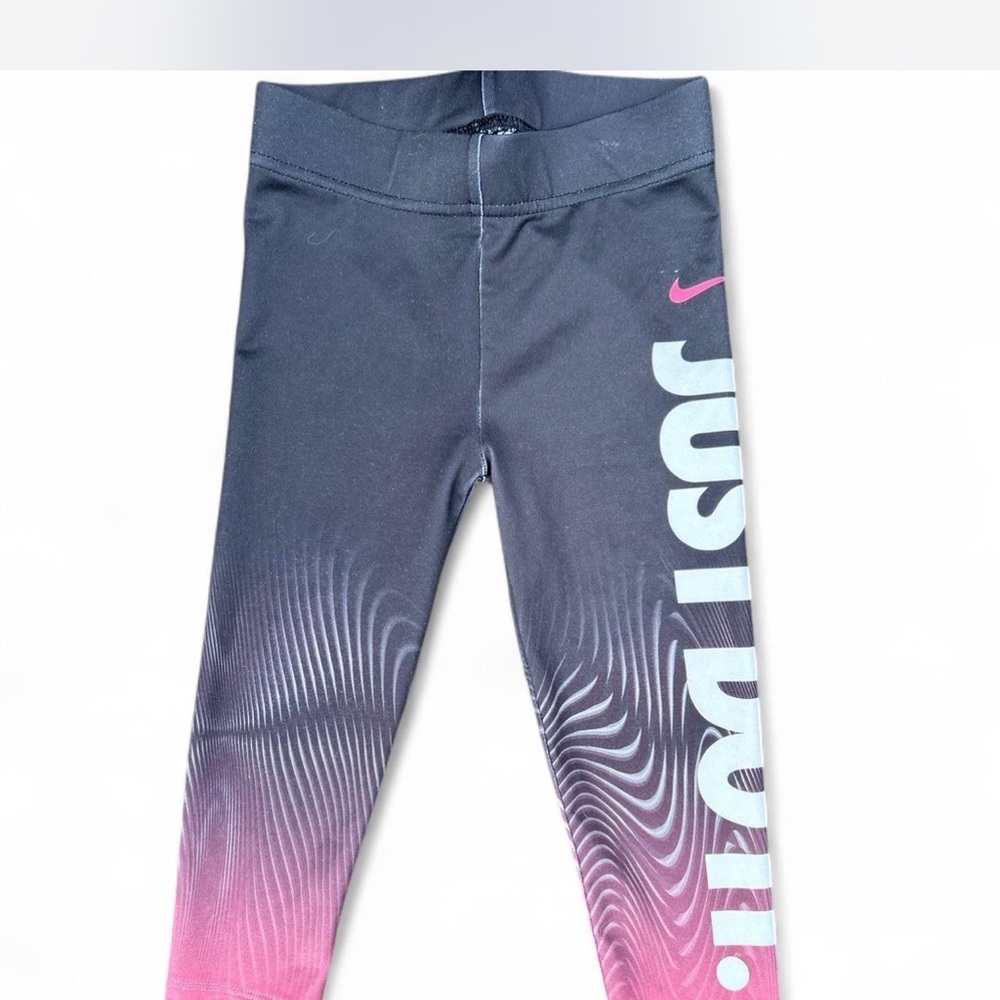 Nike Kids Drifit Leggings - Pink and Gray